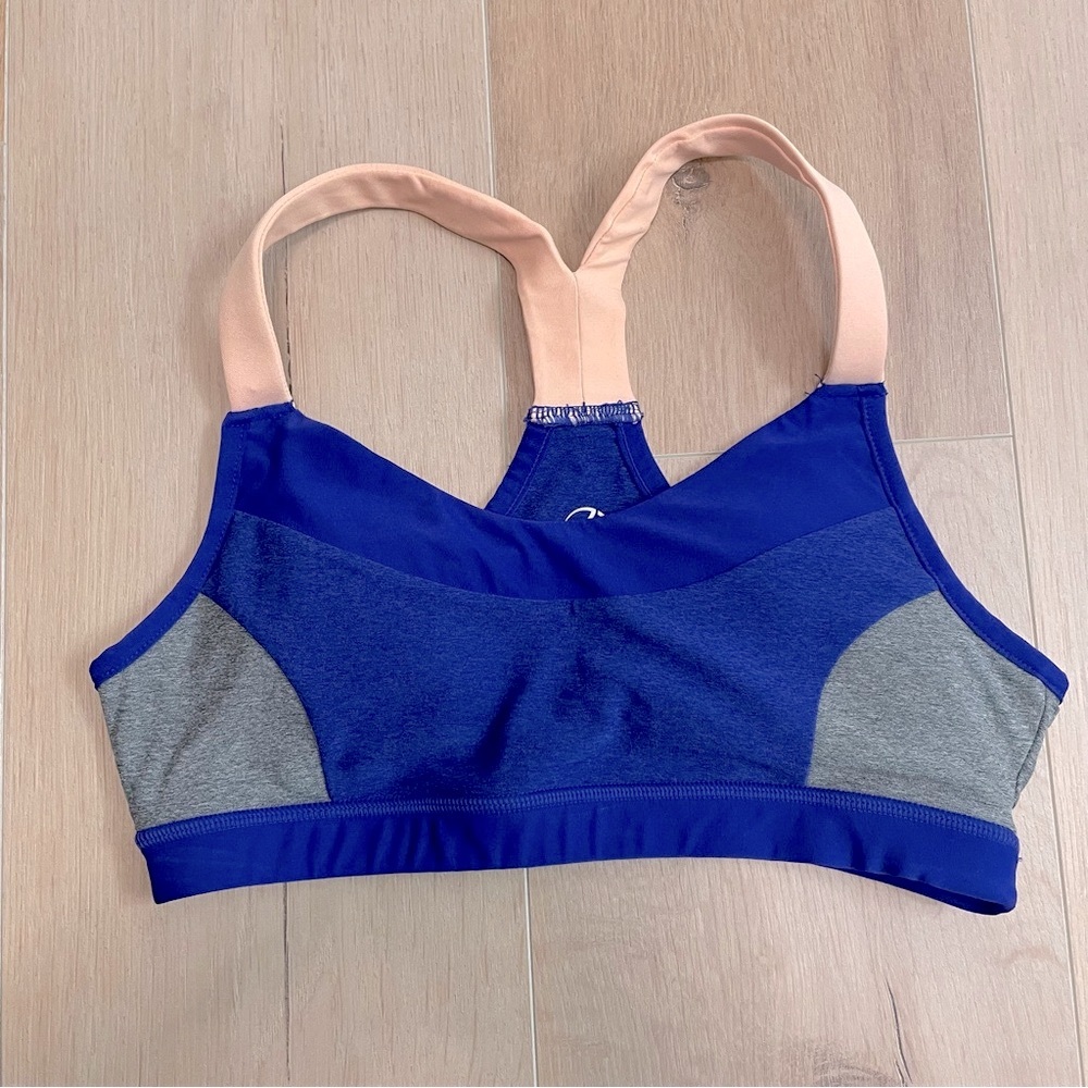 💗 MPG Blue and Apricot Sports Bra